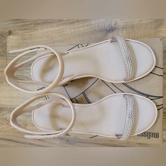 Melissa Shiny Ankle Strap, pink, size US 7 - Picture 3 of 5